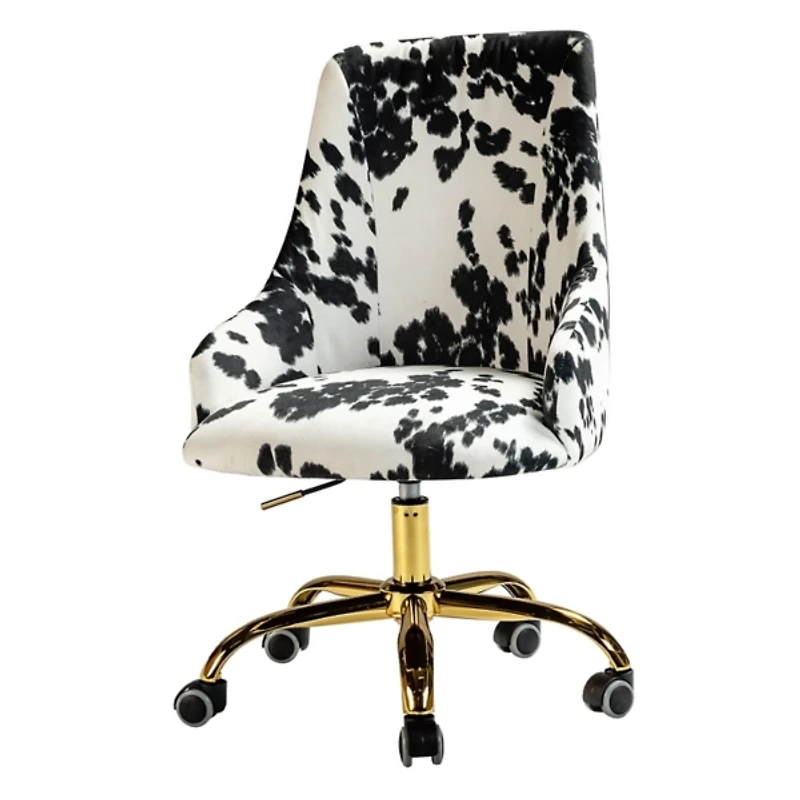 Animal Print Upholstered Arce Office Chair