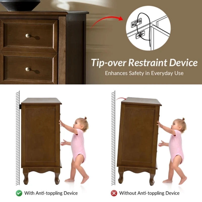 Walnut Brown 4-Door Aggie Sideboard