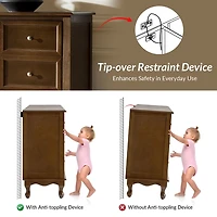 Walnut Brown 4-Door Aggie Sideboard