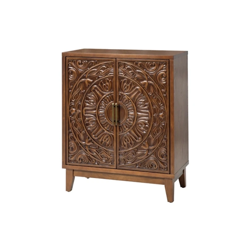 Walnut Brown Wood Thea Cabinet