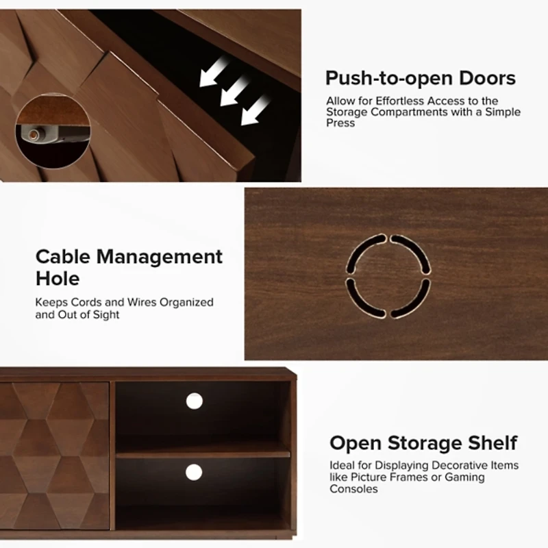 Walnut Brown William TV Stand