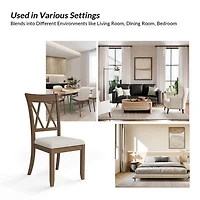 Walnut Brown Geraldo Dining Chairs, Set of 2