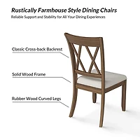 Walnut Brown Geraldo Dining Chairs, Set of 2