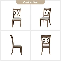 Walnut Brown Geraldo Dining Chairs, Set of 2