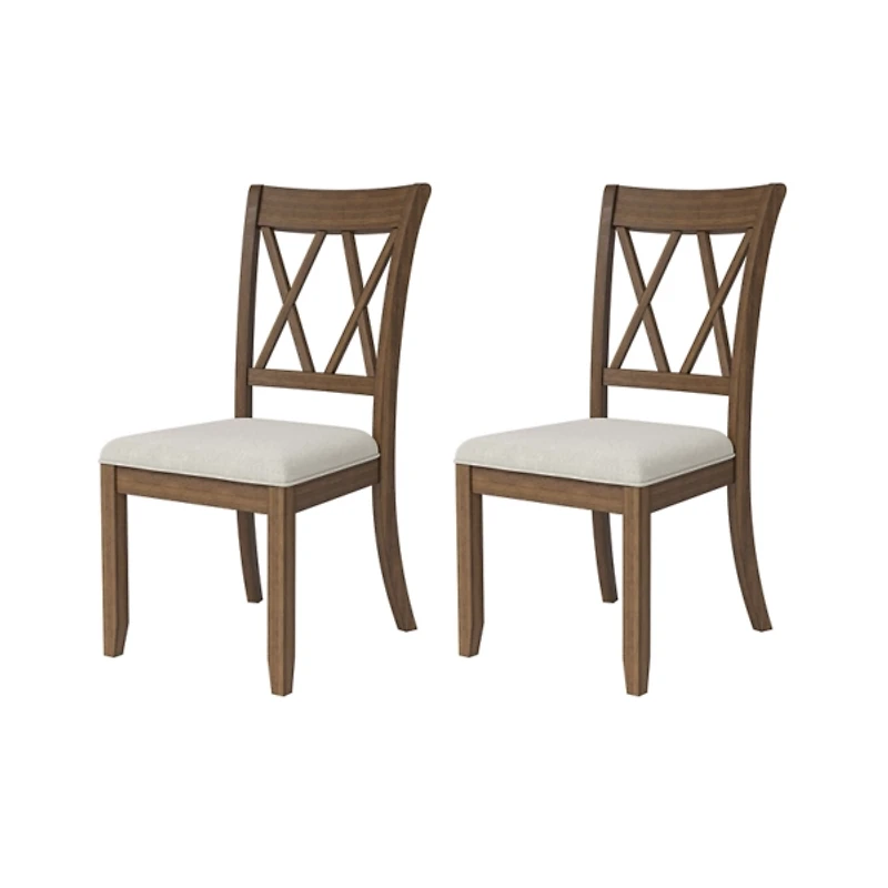 Walnut Brown Geraldo Dining Chairs, Set of 2