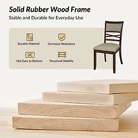 Walnut Brown Transitional Dining Chairs, Set of 2