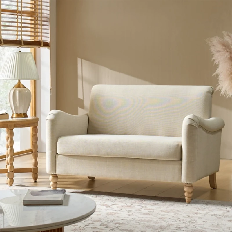 Linen Upholstered Paulina Loveseat
