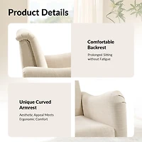 Linen Upholstered Paulina Loveseat