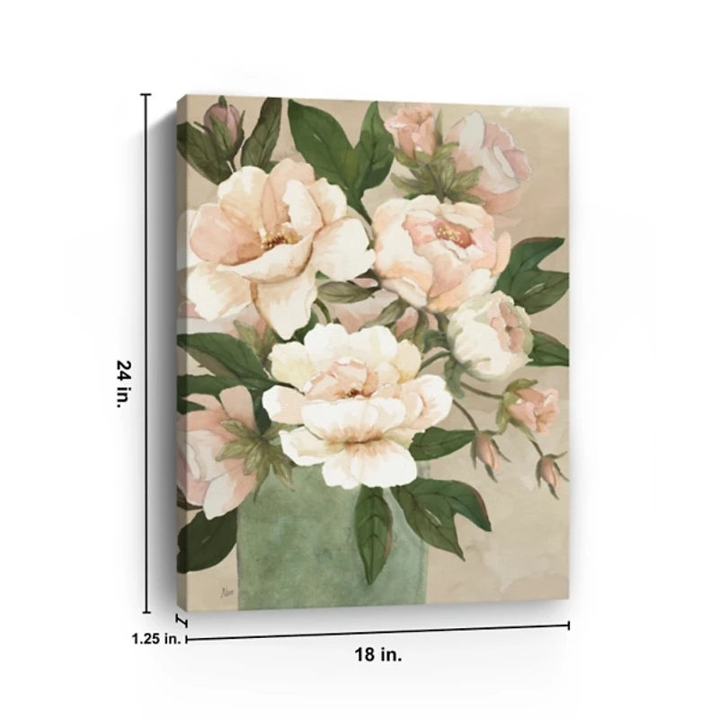 Peony Pleasure I Canvas Art Print
