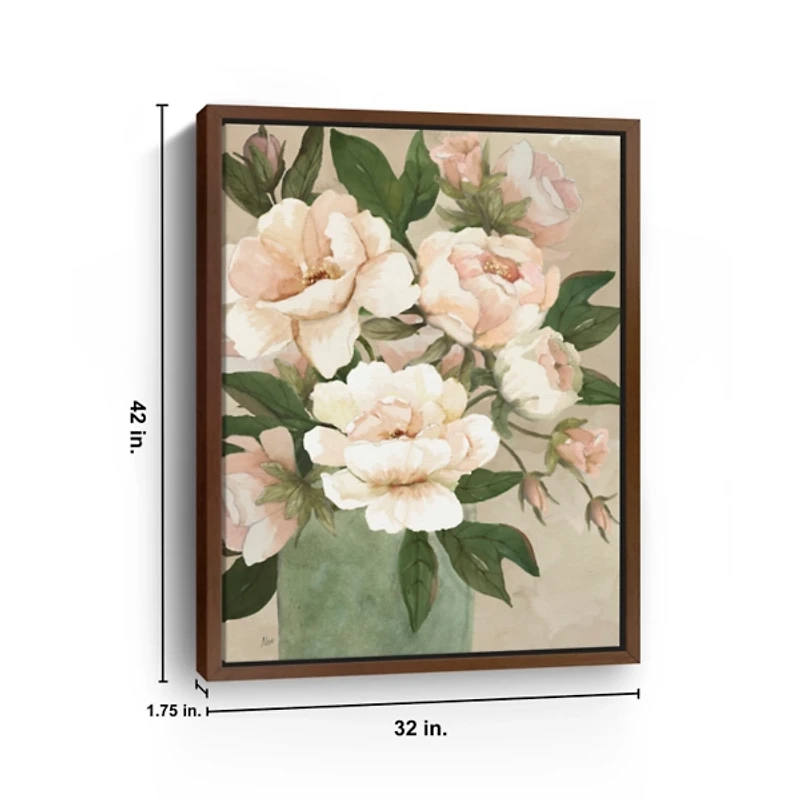 Peony Pleasure I Framed Canvas Art Print