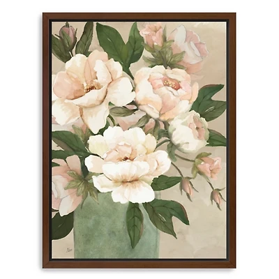 Peony Pleasure I Framed Canvas Art Print