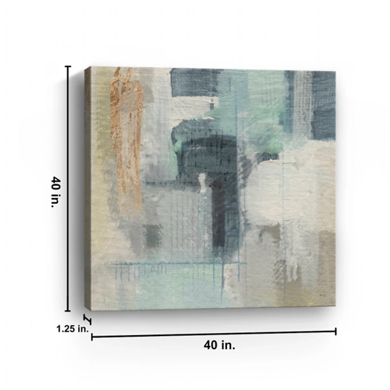 Fern Brook Morning I Canvas Art Print, 40x40