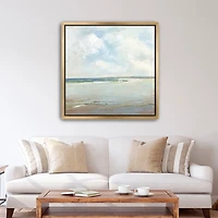 Cloud Reflections Framed Canvas Art Print