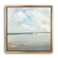 Cloud Reflections Framed Canvas Art Print