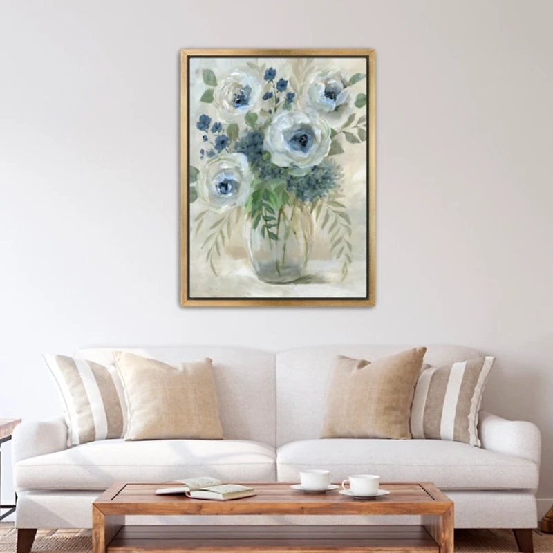 Simple Sophistication Framed Canvas Art Print