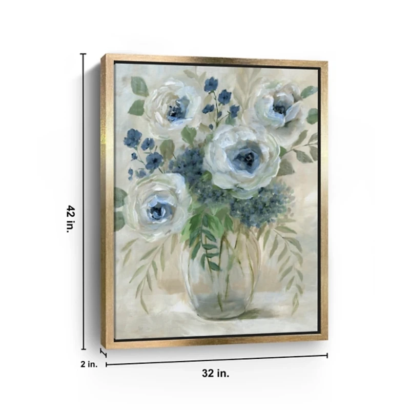 Simple Sophistication Framed Canvas Art Print