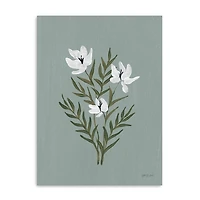 Blue Pretty Little Flower Canvas Art Print