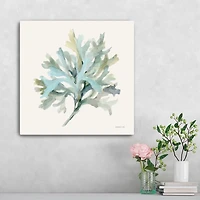 Coastal Bliss Coral Canvas Art Print