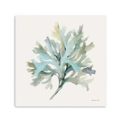 Coastal Bliss Coral Canvas Art Print