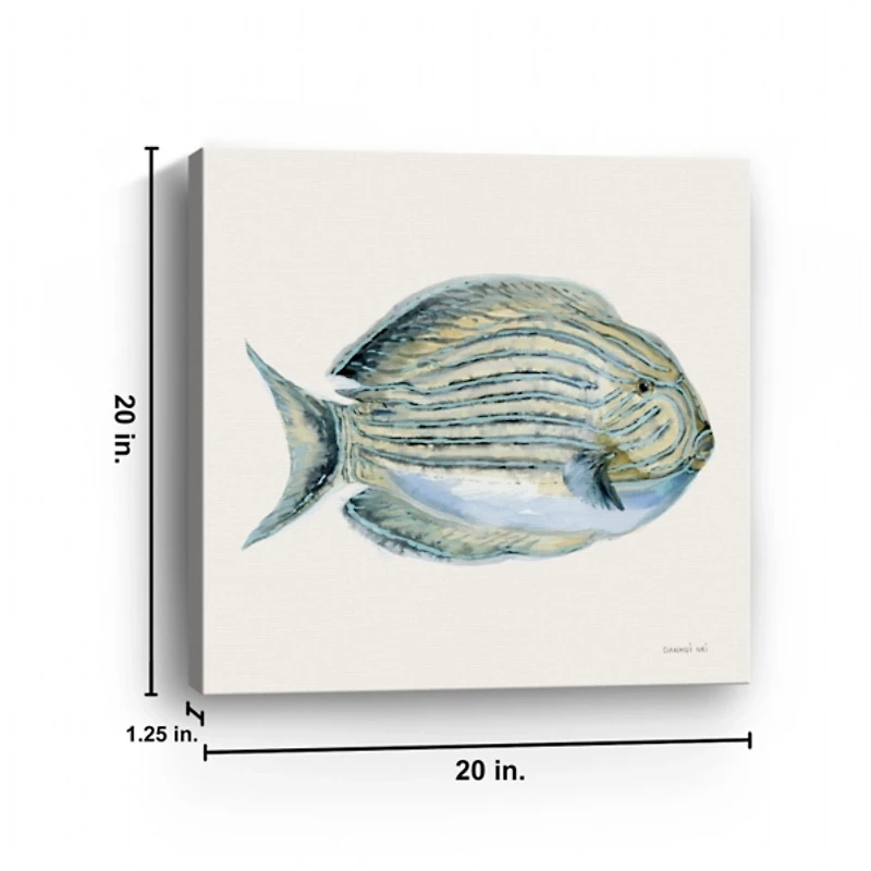 Coastal Bliss Fish Canvas Art Print