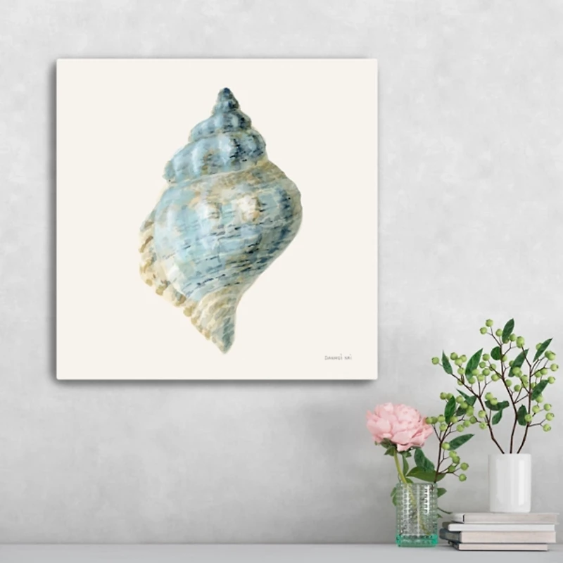 Coastal Bliss Shell Canvas Art Print