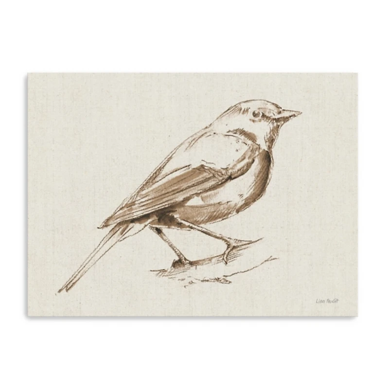 Blue Note Bird Canvas Art Print