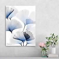 Blue Ginko Bunch Canvas Art Print, 18x24