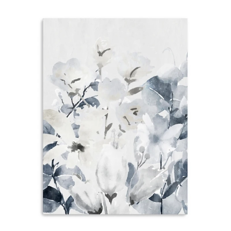 Gray Wildflowers Canvas Art Print, 18x24
