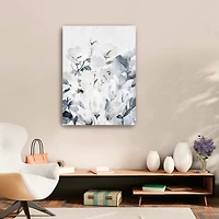 Gray Wildflowers Canvas Art Print, 24x32