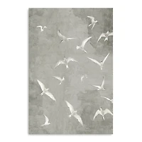 Gray Flight Canvas Art Print