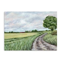 Green Country Roads Canvas Art Print