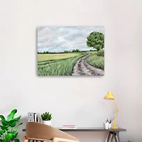 Green Country Roads Canvas Art Print, 32x24