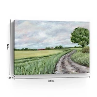 Green Country Roads Canvas Art Print, 32x24