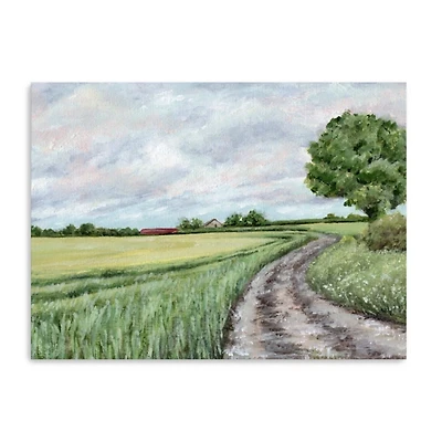 Green Country Roads Canvas Art Print, 32x24