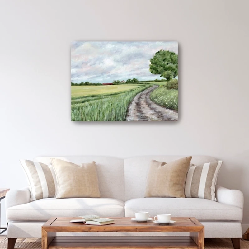 Green Country Roads Canvas Art Print, 40x30