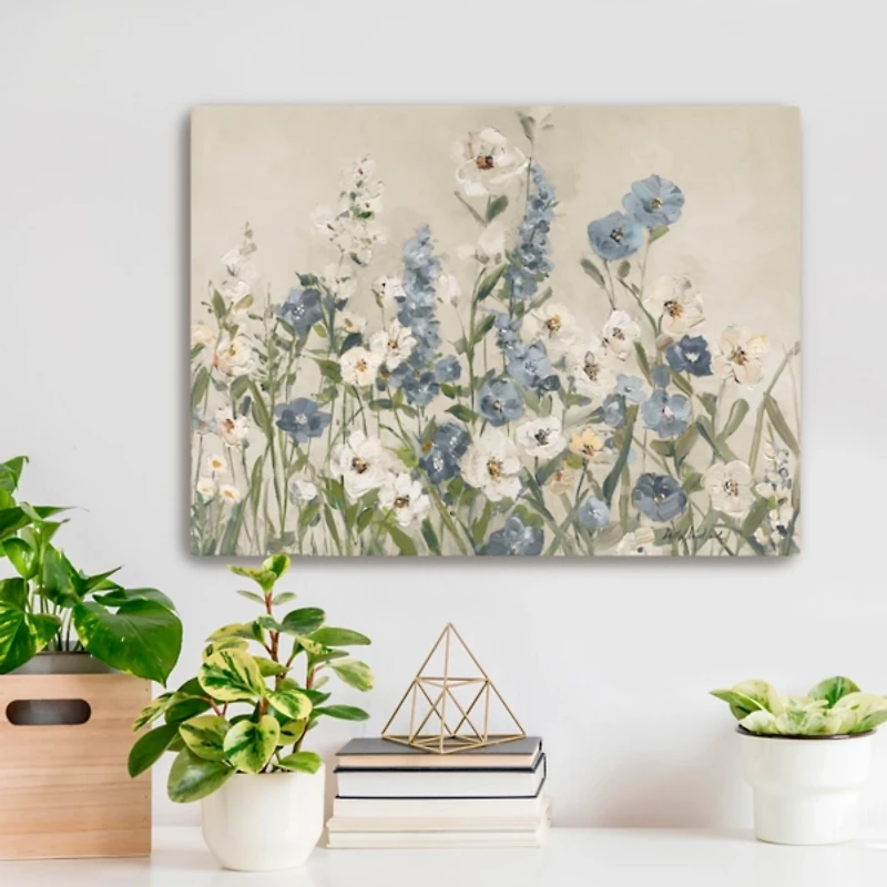 Field of Blue Canvas Art Print, 24x18
