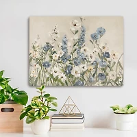 Field of Blue Canvas Art Print, 24x18