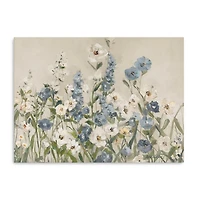 Field of Blue Canvas Art Print, 24x18