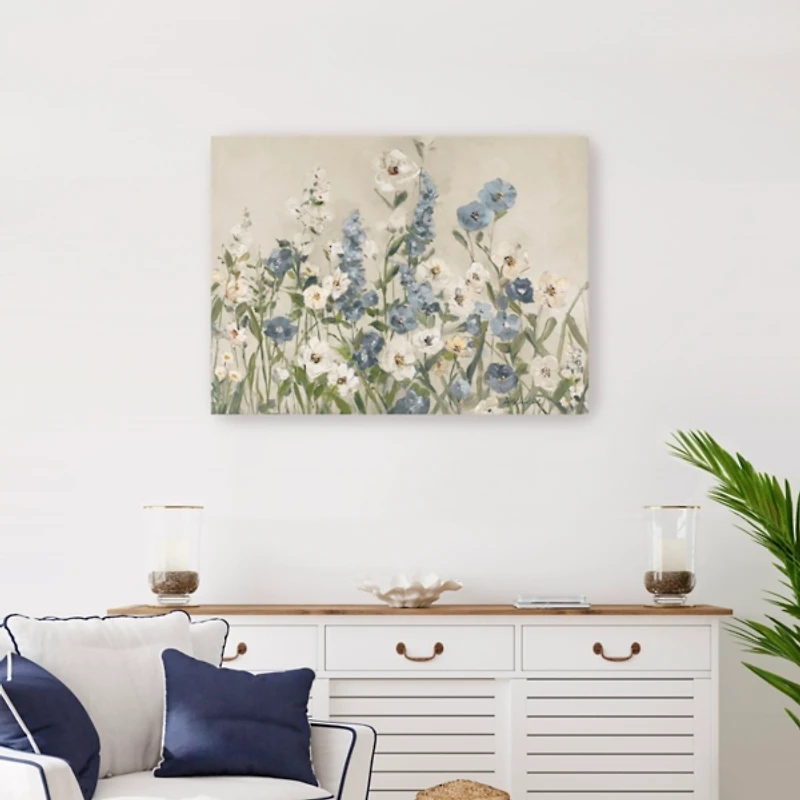 Field of Blue Canvas Art Print