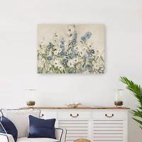 Field of Blue Canvas Art Print