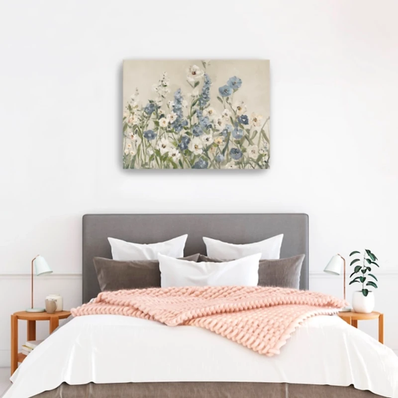 Field of Blue Canvas Art Print