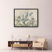 Field of Blue Framed Canvas Art Print, 48x36