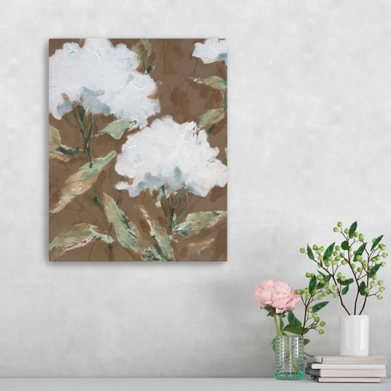 Mocha Garden Canvas Art Print, 16x20