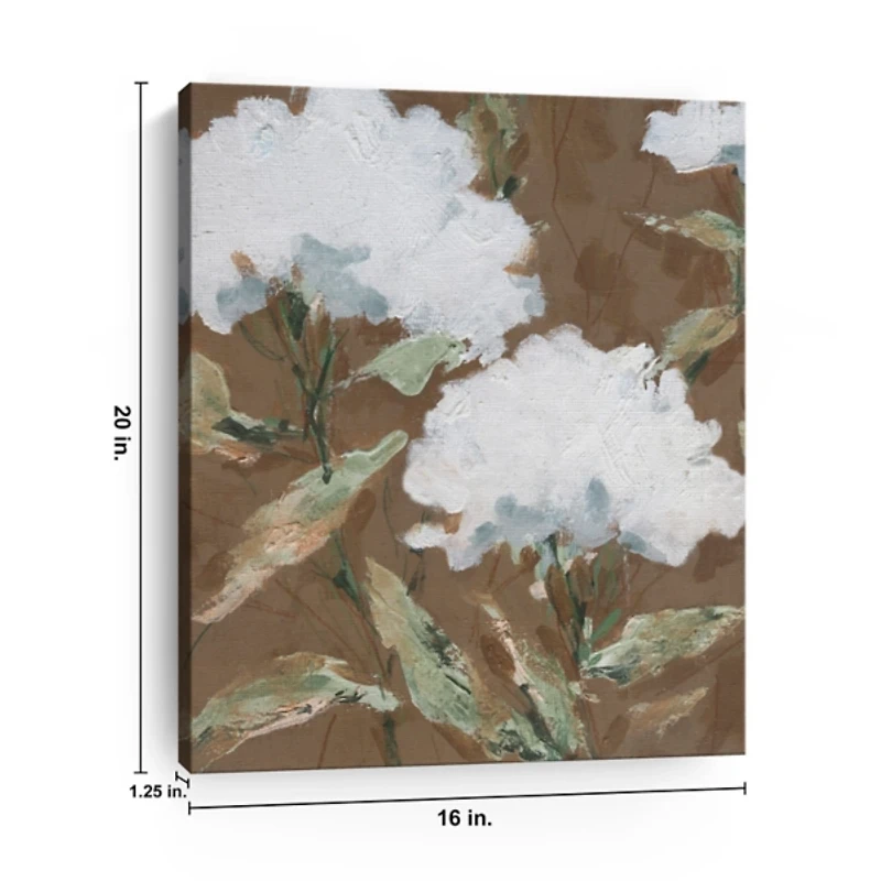 Mocha Garden Canvas Art Print, 16x20
