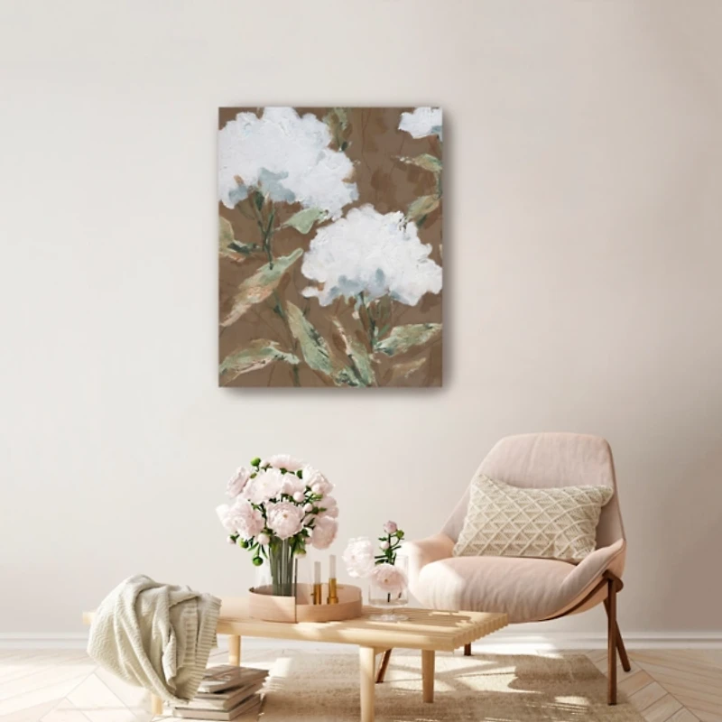 Mocha Garden Canvas Art Print, 24x30