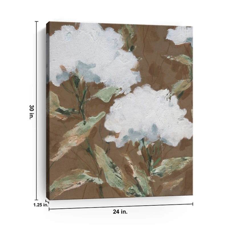 Mocha Garden Canvas Art Print, 24x30