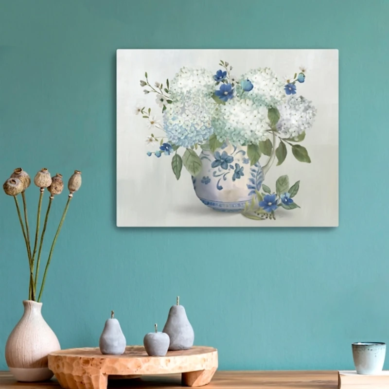 Old Fashioned Hydrangeas Canvas Art Print