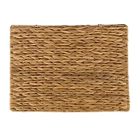 Natural Hyacinth Lined Laundry Basket