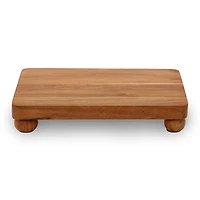 Large Acacia Wood Pedestal Riser