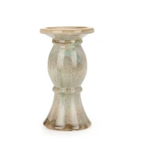 Glazed Ceramic Pillar Candle Holder